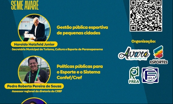 Simpósio de políticas sobre esporte em Avaré está com inscrições abertas