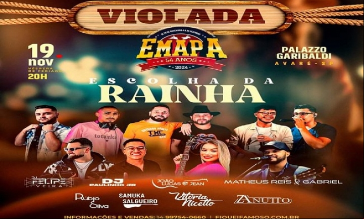 Concurso Rainha da EMAPA acontece no dia 19 com ampla programação musical