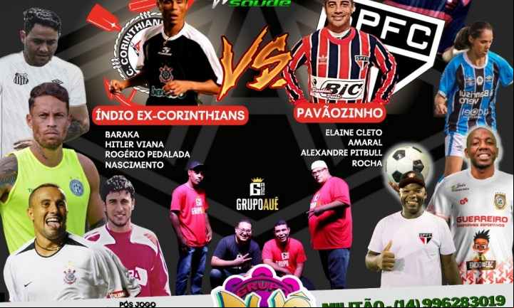 Jogo beneficente vai trazer estrelas do futebol para Avaré