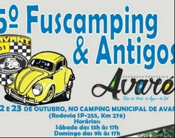 Em outubro, Avaré sedia a quinta edição do Fuscamping e Antigos