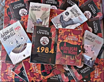 Obras do escritor George Orwell custam R$ 20,00 na Feira do Livro