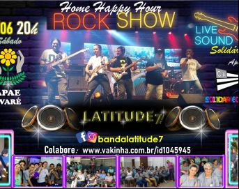 Banda avareense Latitude 7 fará live neste sábado em prol da APAE